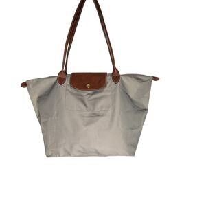 Longchamps  taupe Le Pilage M tote bag purse